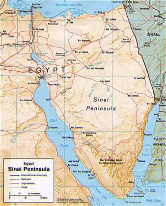 Sinai-peninsula-map